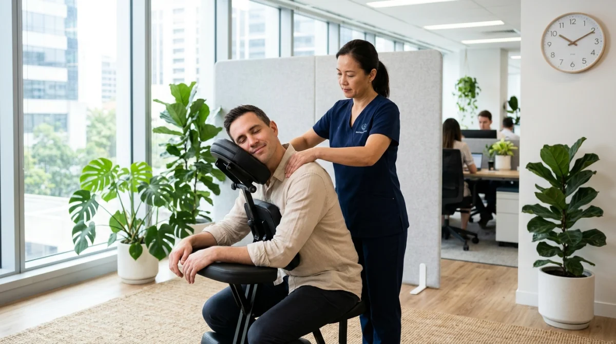 Détente et bien être professionnel en entreprise